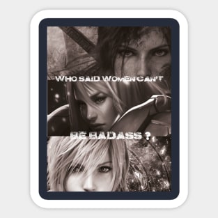 Badass women Sticker